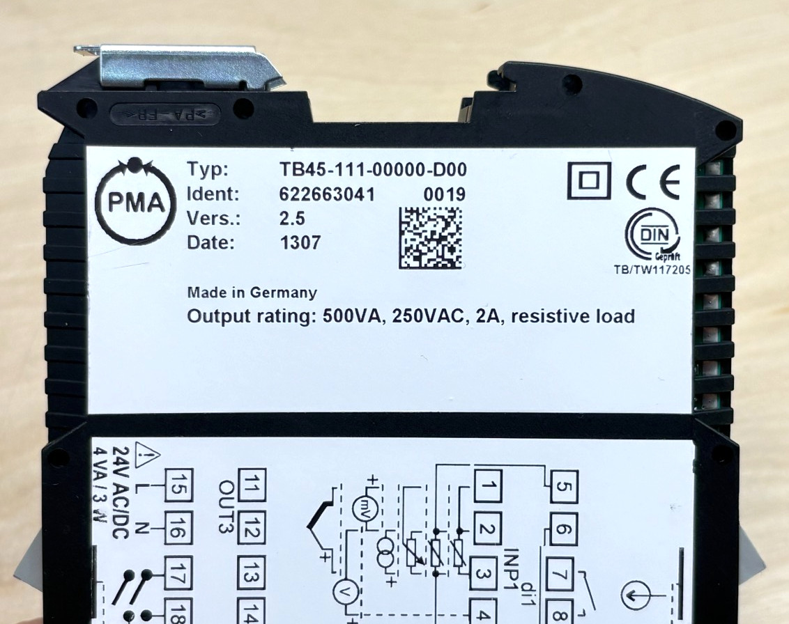 PMA TB45-111-00000-D00 Temperature Controller