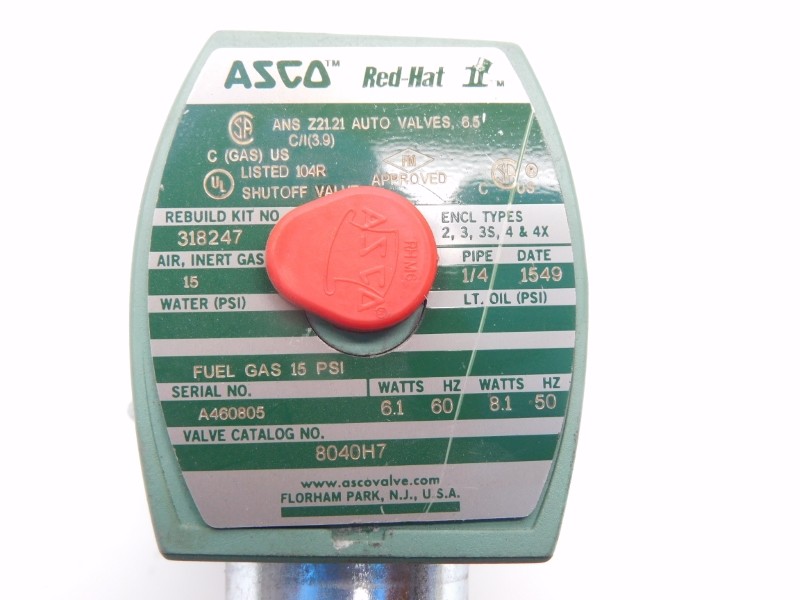 ASCO 8040H7 110/120V 1/4″ NSMP