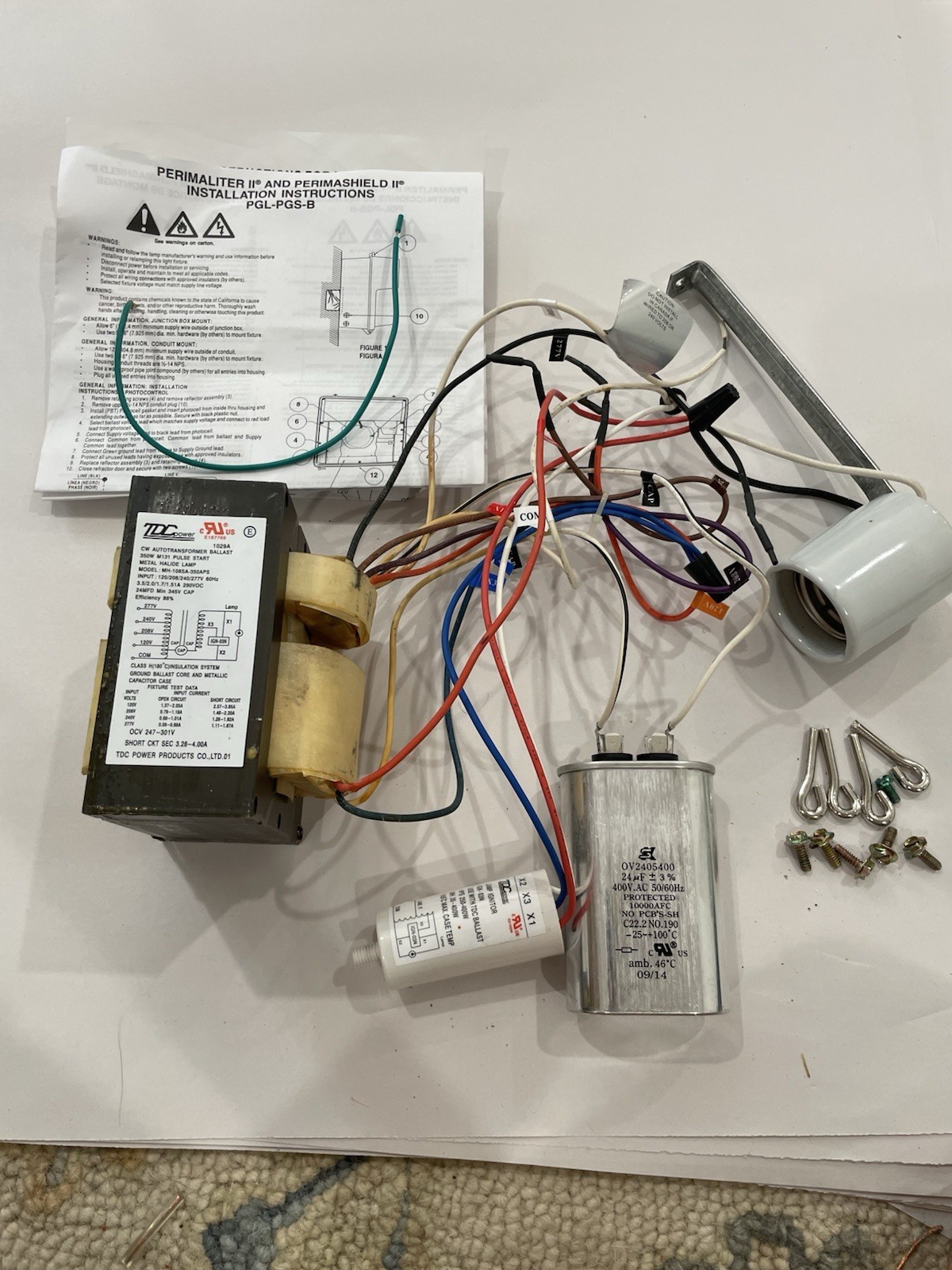 TDC MH-108SA-350APS Auto Transformer Ballast With Components