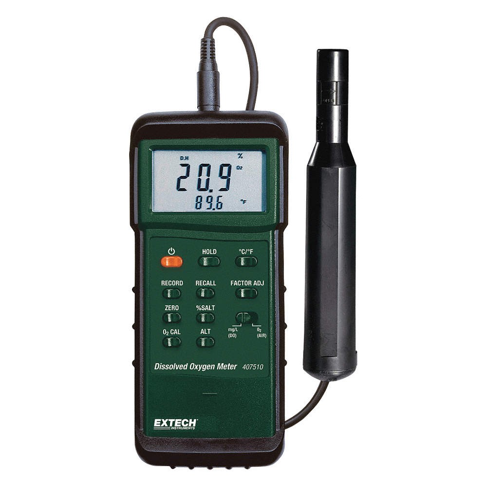 EXTECH 407510 Meter,Dissolved Oxygen 4KC32