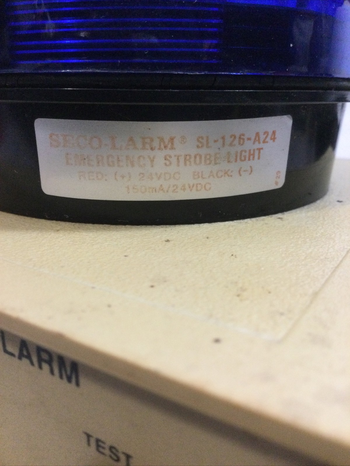 SECO-LARM EMERGENCY STROBE LIGHT SL-126-A24 24VDC 150 mA