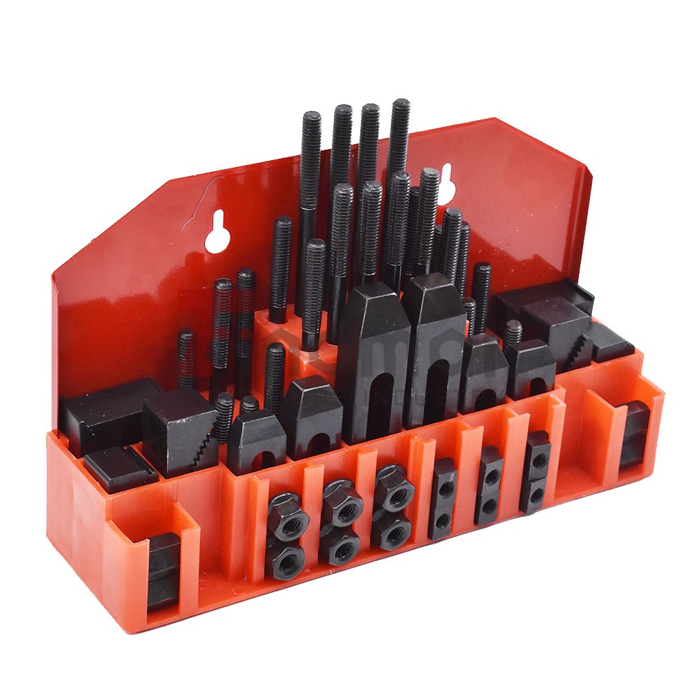 58 Piece Pro-Series 7/16″ T-Slot 3/8-16 Clamping Kit Bridgeport Mill Set Up Set