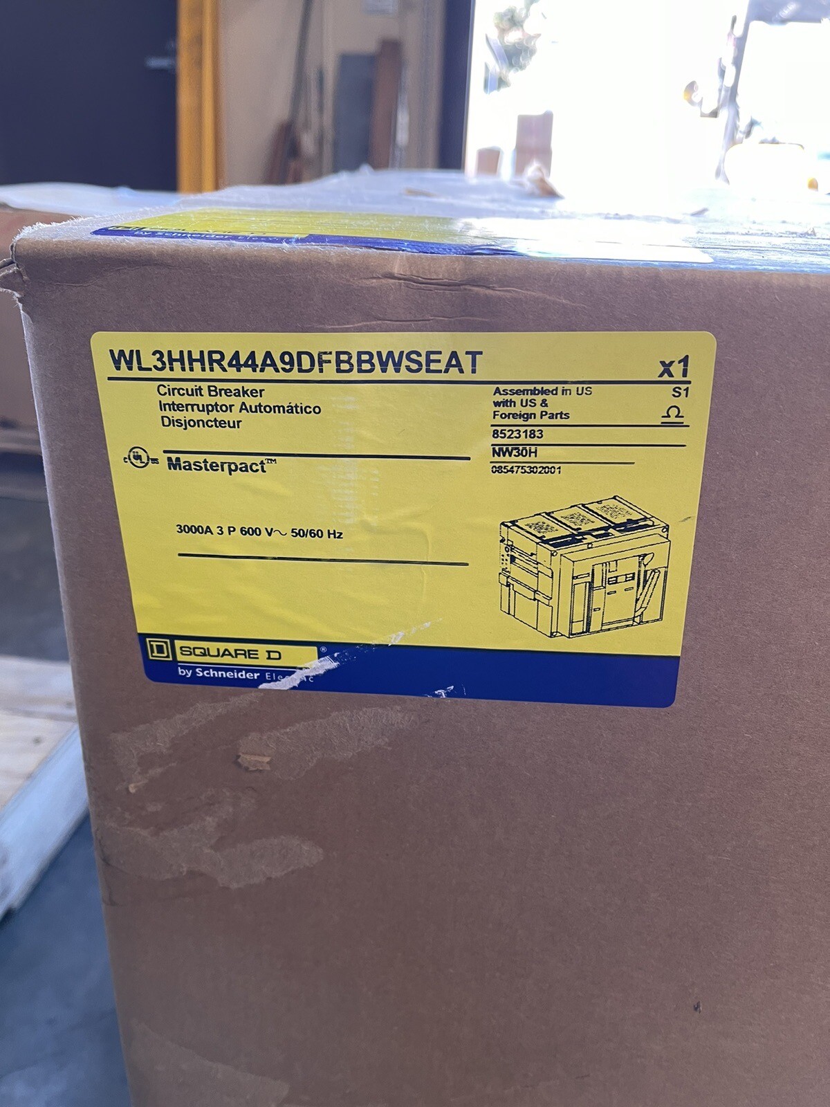 WL3HHR44A9DFBBWSEAT 3000A 3P 600V-50/60HZ