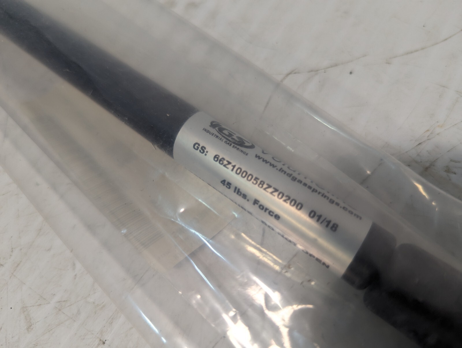 IGS 66Z100058ZZ0200 Volumeline Gas Spring 120mm Stroke, 45 lbs. Force -Free Ship