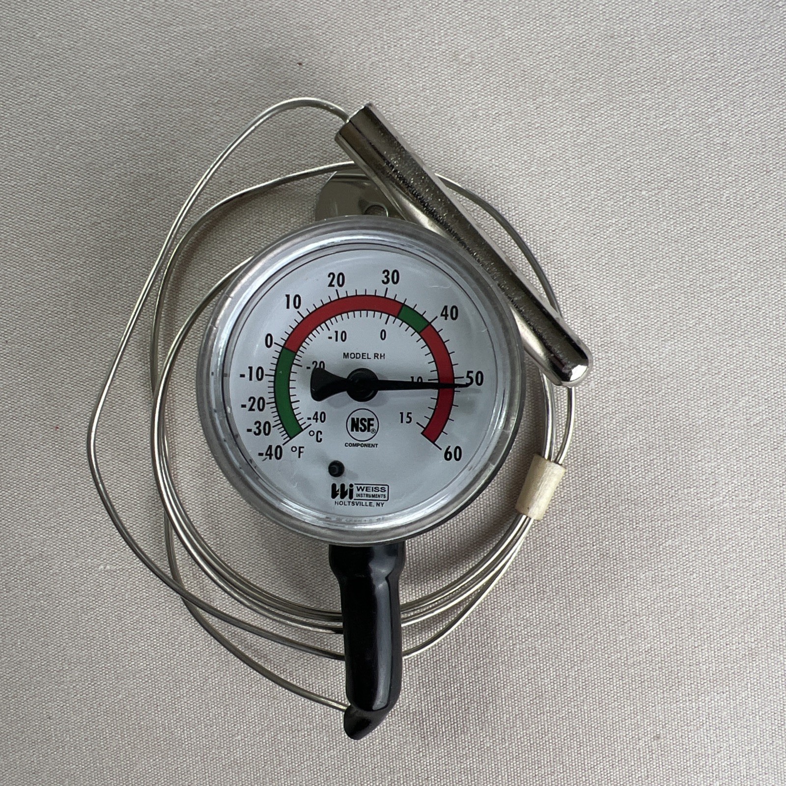Weiss Instruments Remote Reading Dial Thermometer 2″, 20HL-060. -40/0/60 F&C New