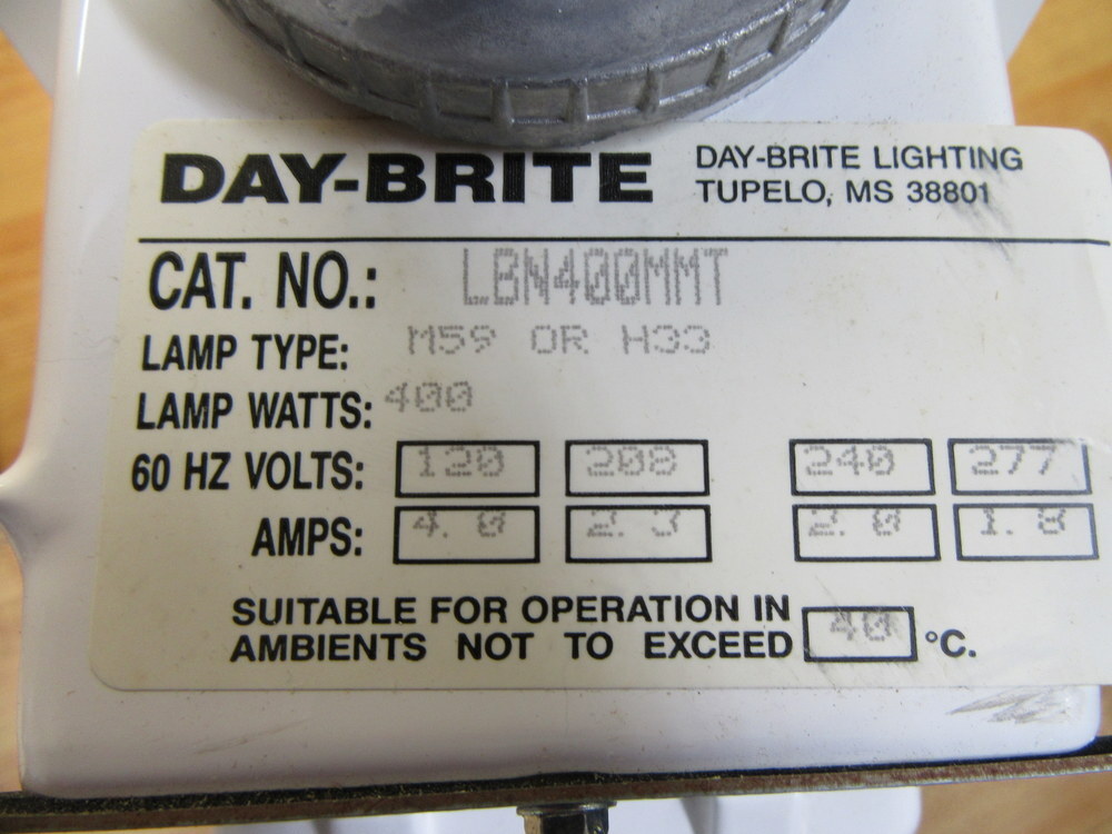 Philips/Thomas Day-Brite LBN400MMT HID Fixture Fitting