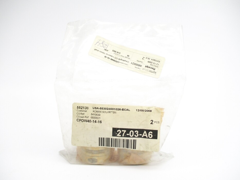 KOMAX SOLAR CPDW40-14-16 27-03-A6 (PKG OF 2) NSMP