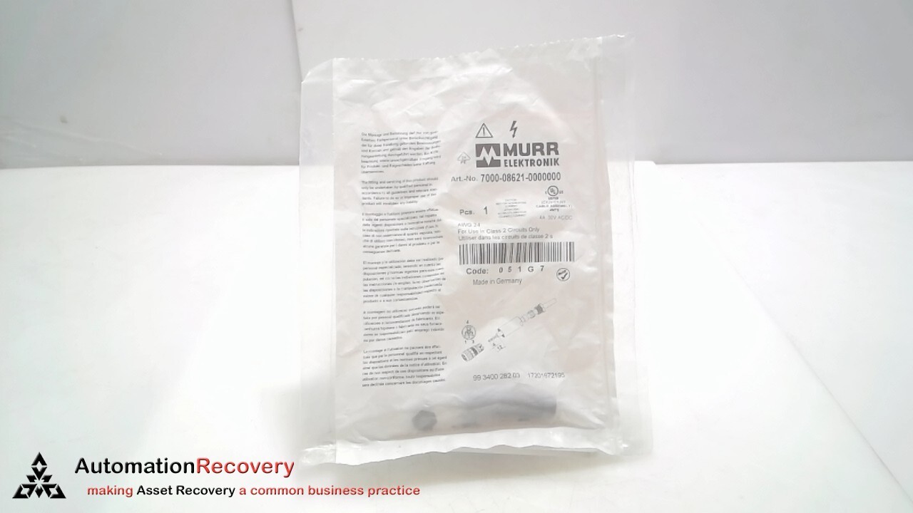MURR ELEKTRONIK 7000-08621-0000000, SCREW TERMINAL, NEW #311151