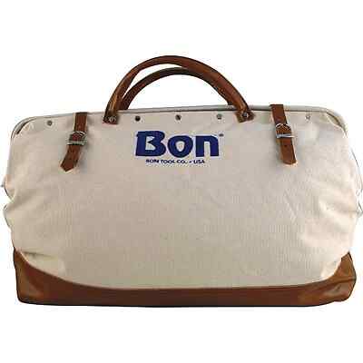 Bon 11-126 Tool Bag – 24 Canvas With Leather Bottom