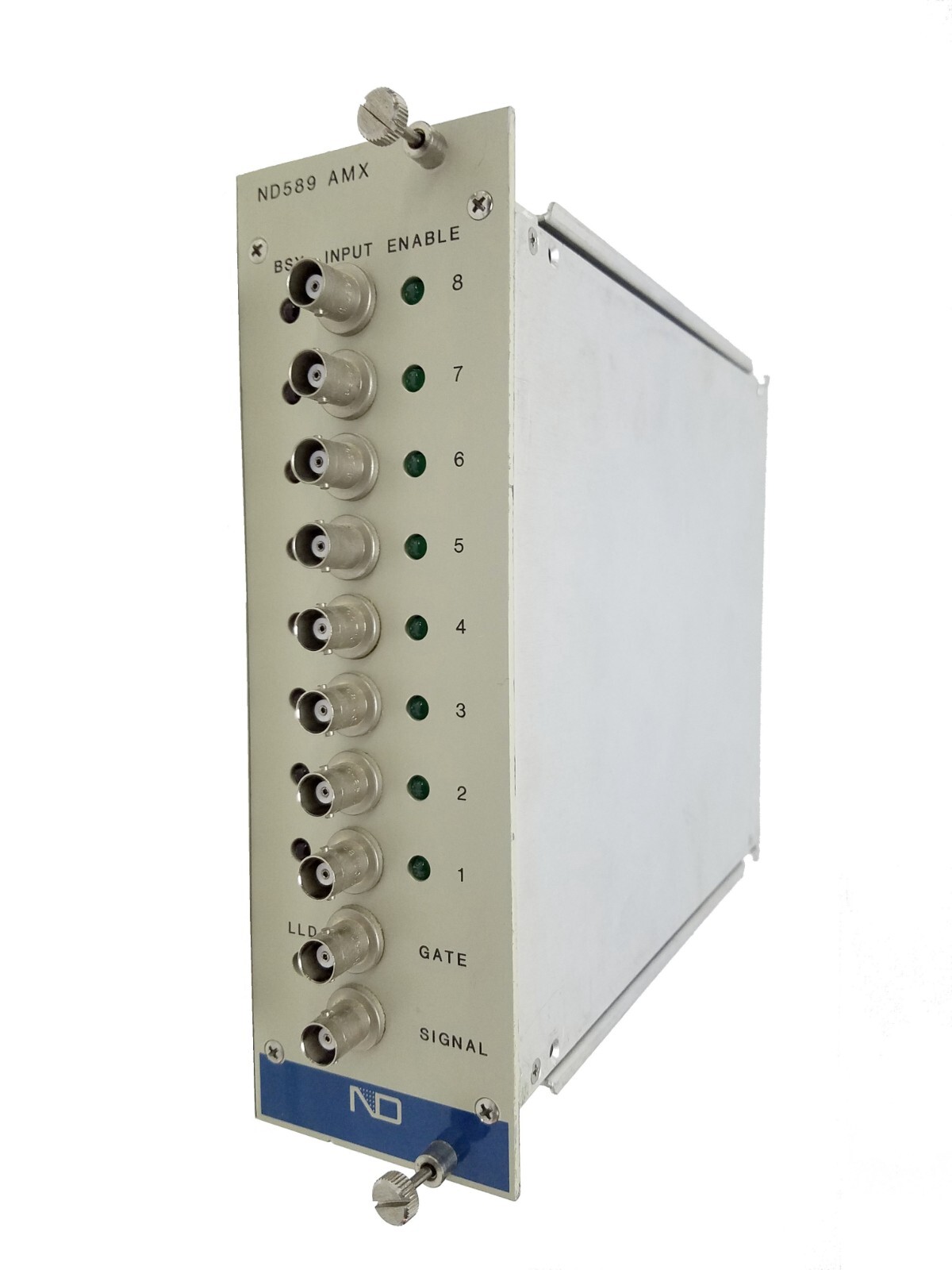 Nuclear Data ND589 AMX Analog Multiplexer Nim Bin Module Canberra EG&G Ortec