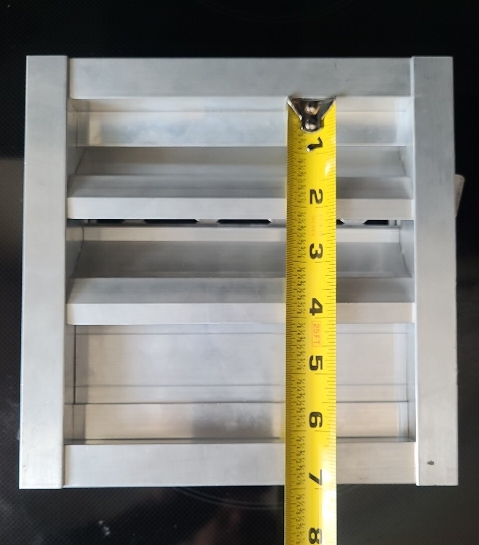 2 Ruskin ELF15J 8″ x 8″Airflow Damper – Stationary Louver Vent (GSHF3)