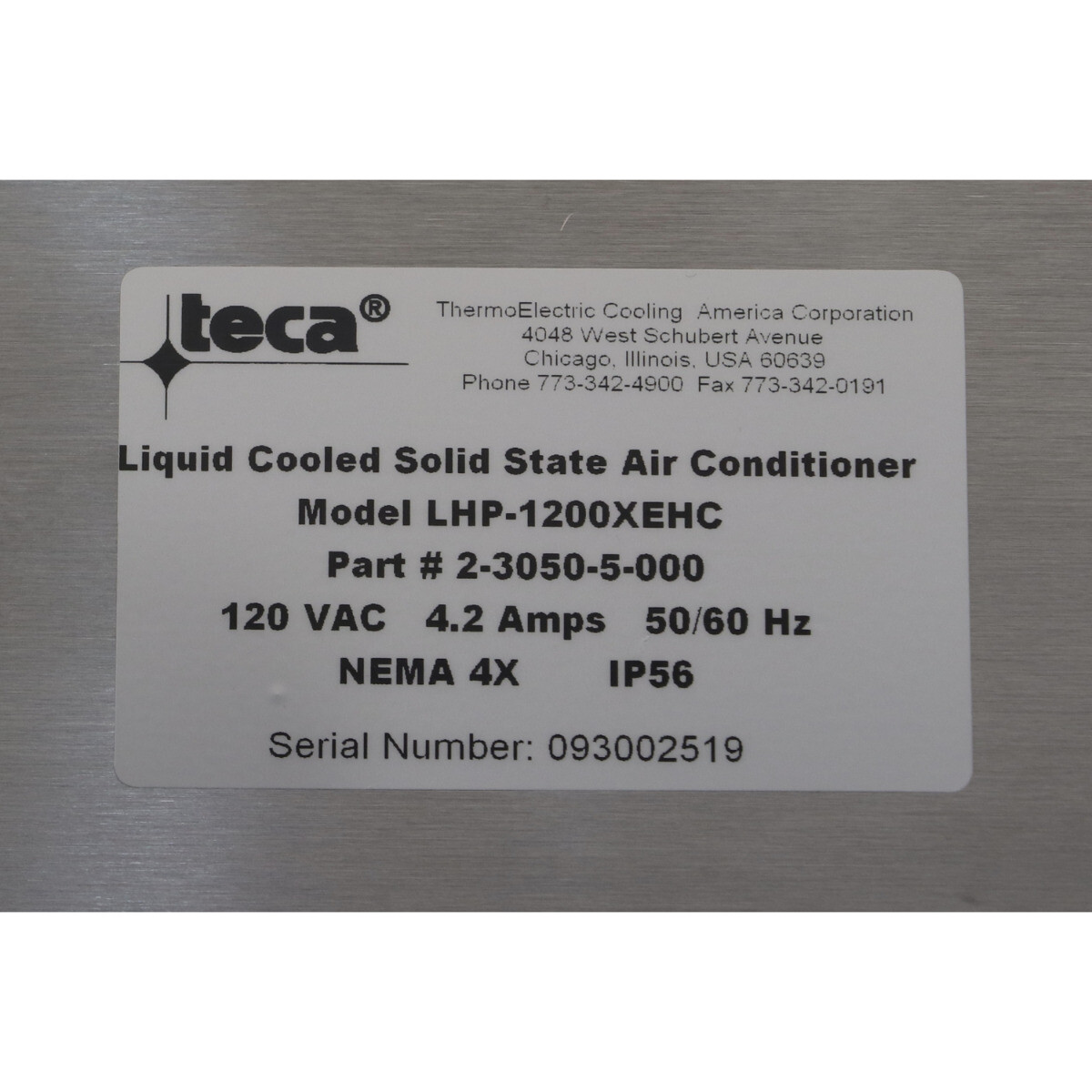 Teca LHP-1200XEHC 2-3050-5-000 Air Conditioner New NFP