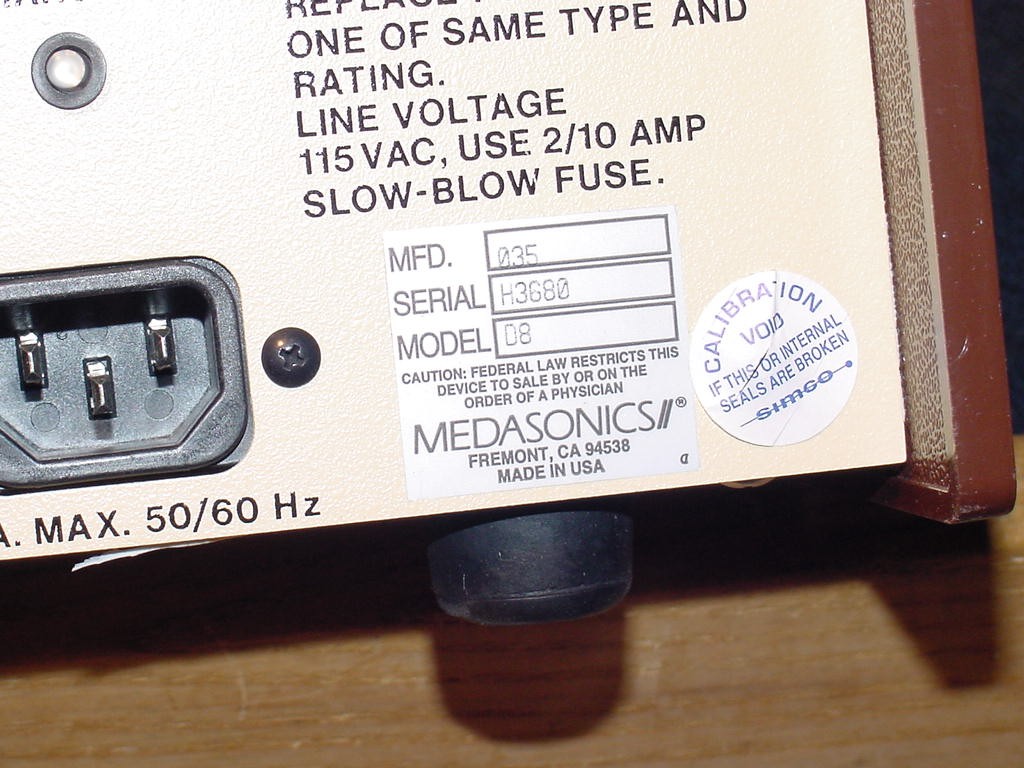 MedaSonics VersaTone Model D8, Clinical-Grade Doppler Ultrasound, With P84 Probe