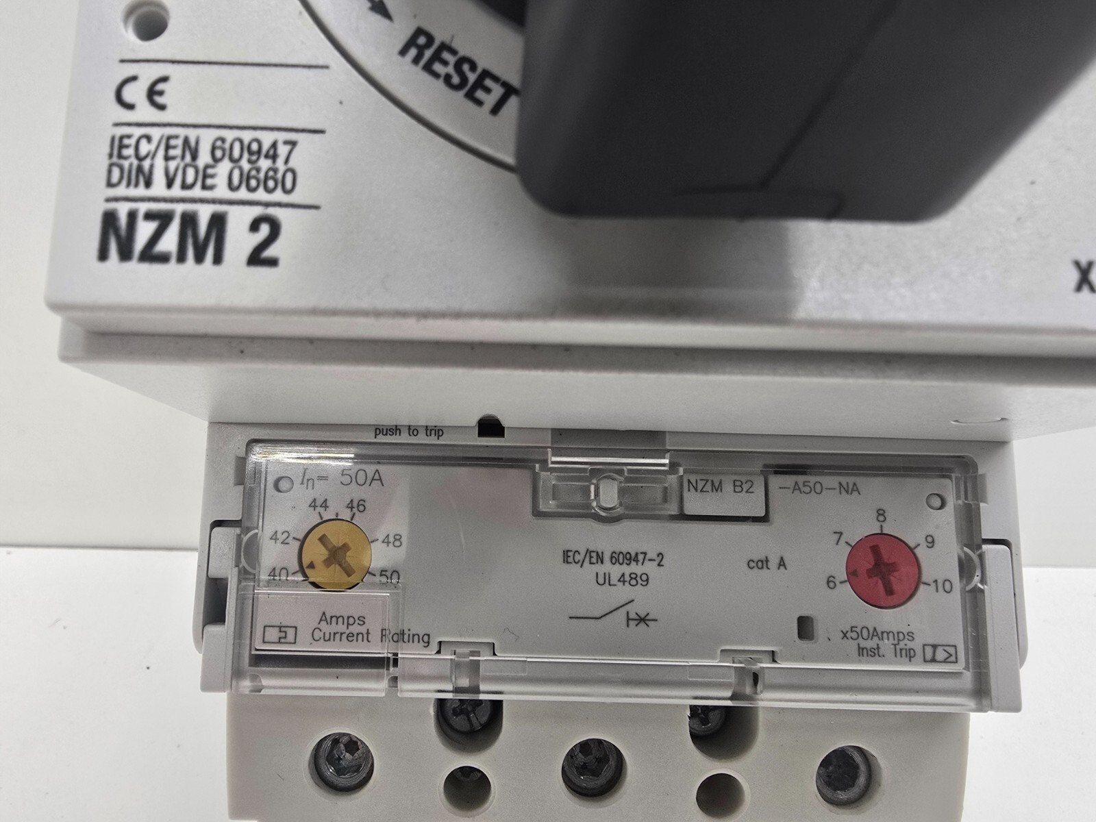 GOOD USED! MOLLER 3-POLE 50A DISCONNECT SWITCH DIN-VDE-0660 NZM-2