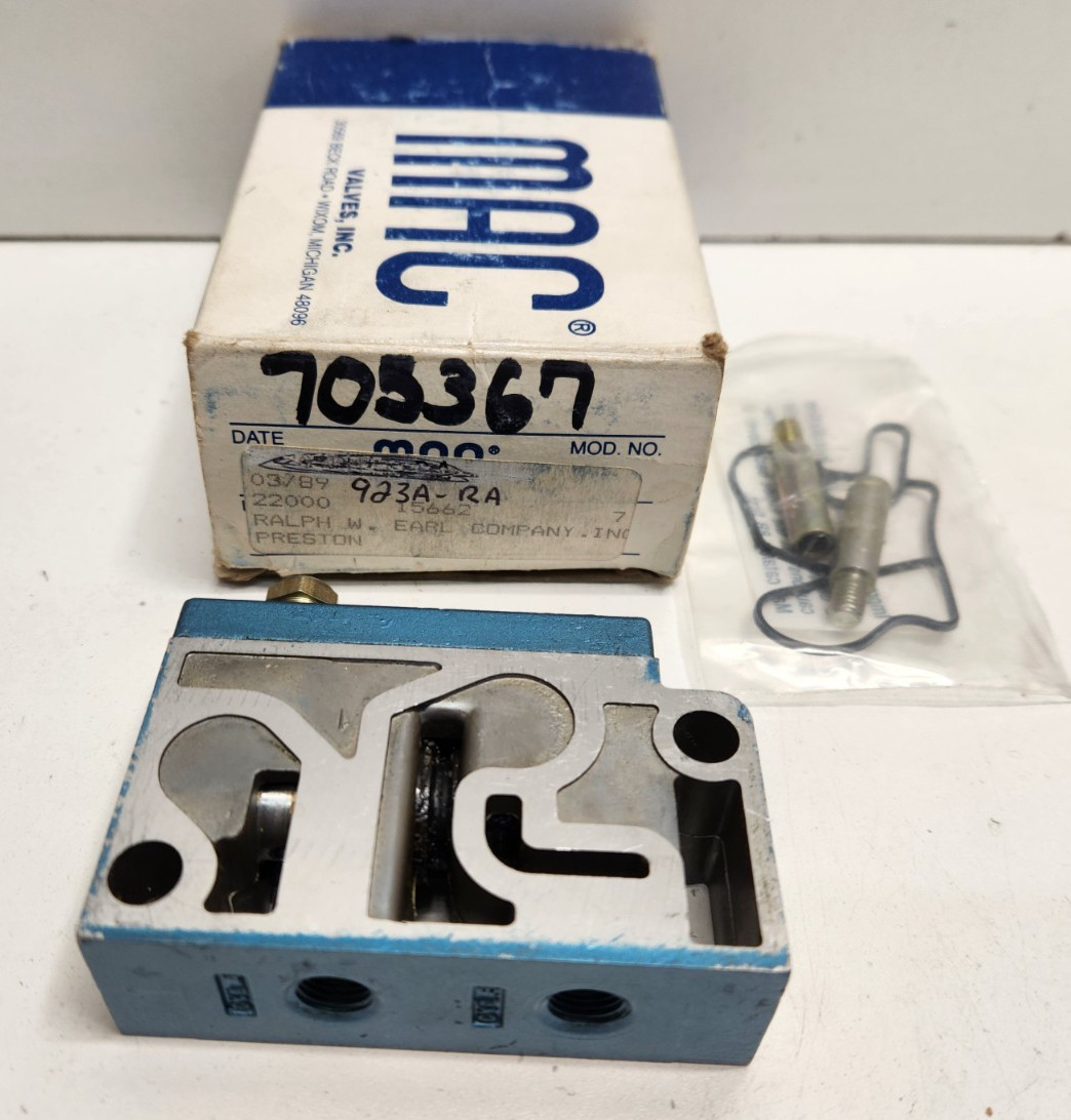 GUARANTEED! MAC VALVE MANIFOLD 923A-RA
