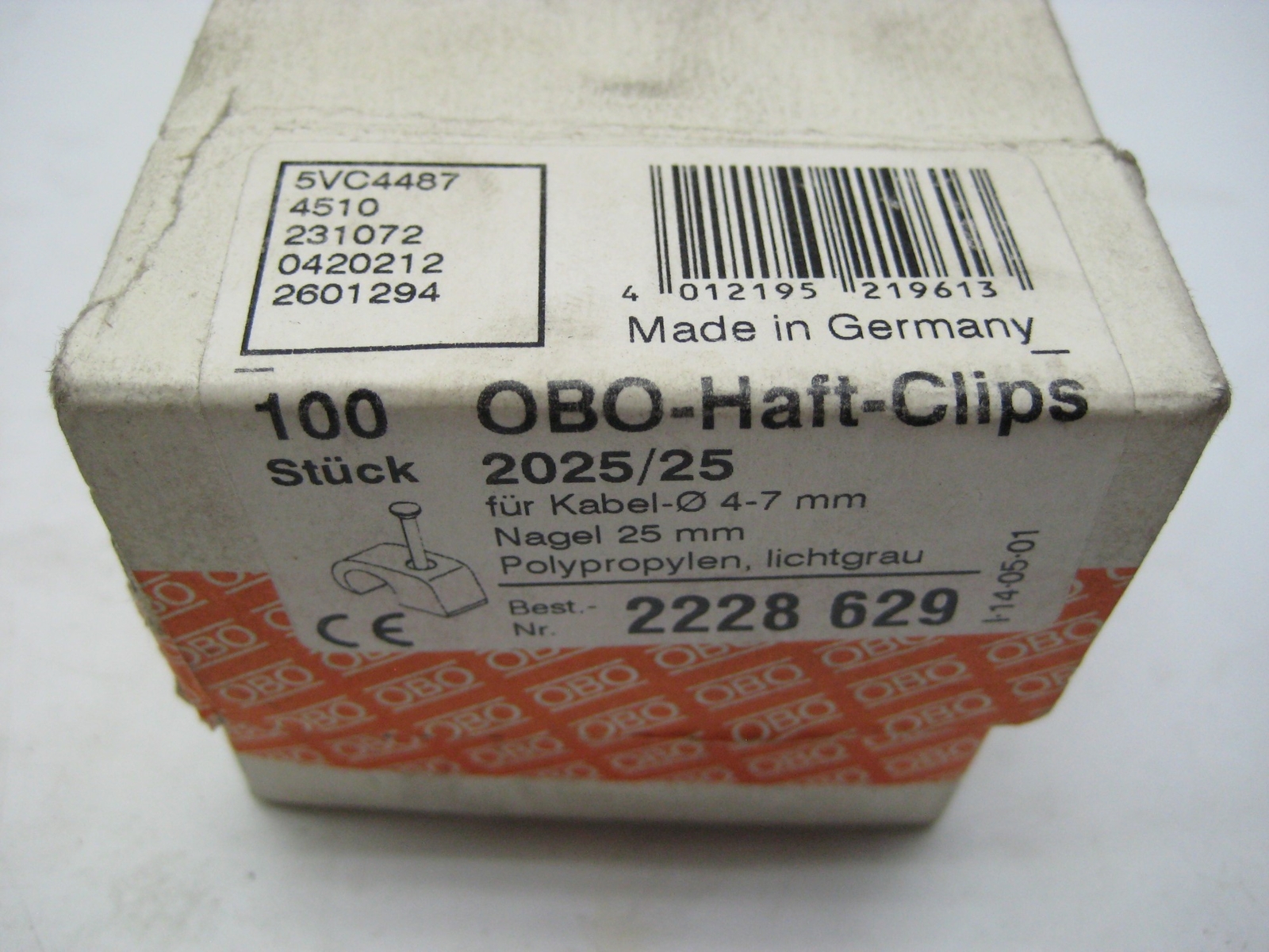 BUTTERMANN OBO-HAFT-CLIPS 2025/25 PKG OF 100 NSMP