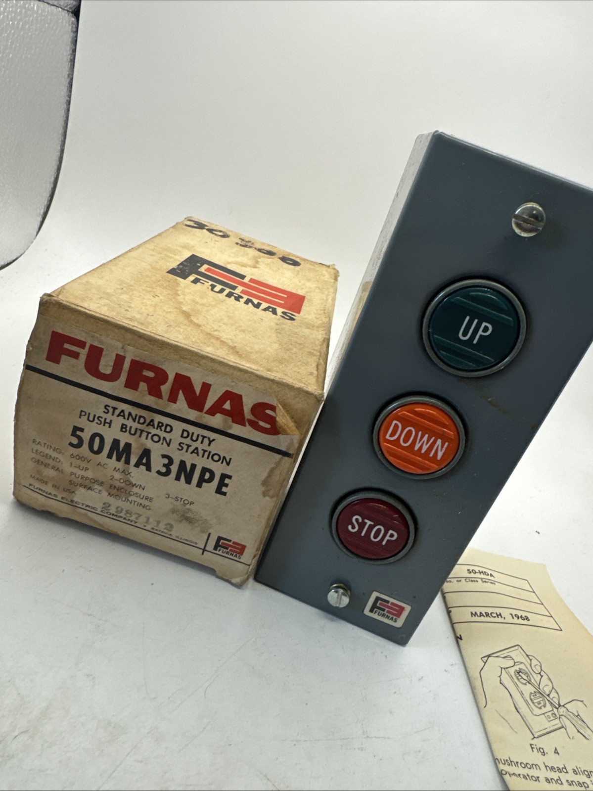 FURNAS 50MA3NPE NSMP New Open Box Old Stock
