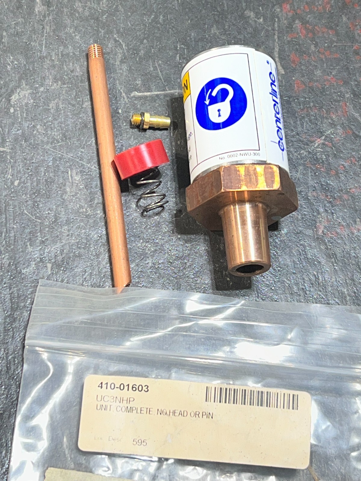 410-01603 nos no packaging centerline uc3nhp 0002-nwu-300