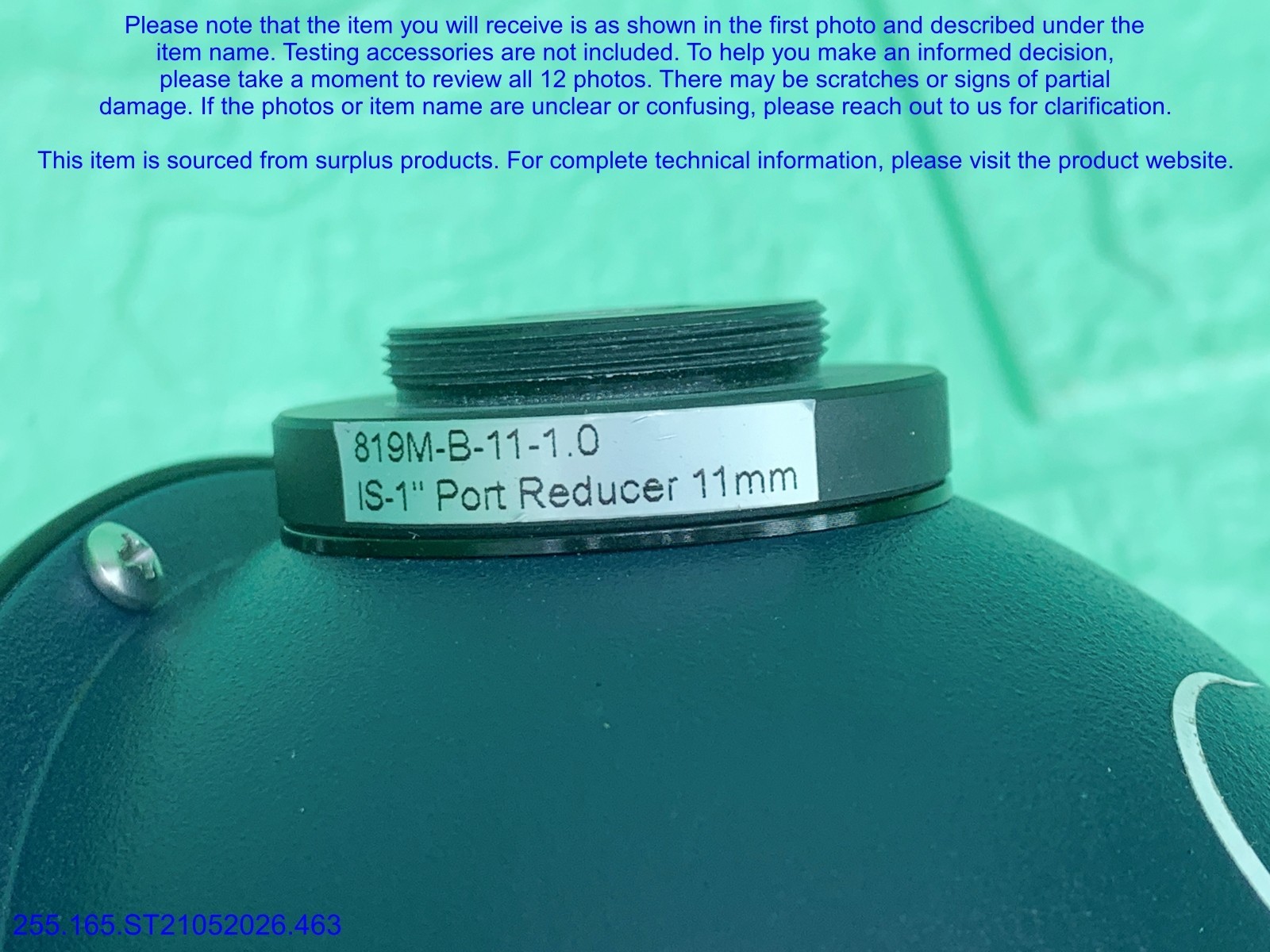 Newport 819M-B-11-1.0 819D Sphere Labsphere Light part as in photos, sn:9220.DHL