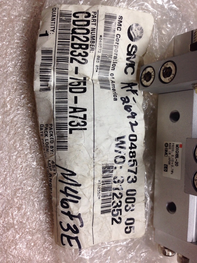 SMC CDQ2B3275DA73L, CDQ232-75D-A73L, Shipsameday #1177A35