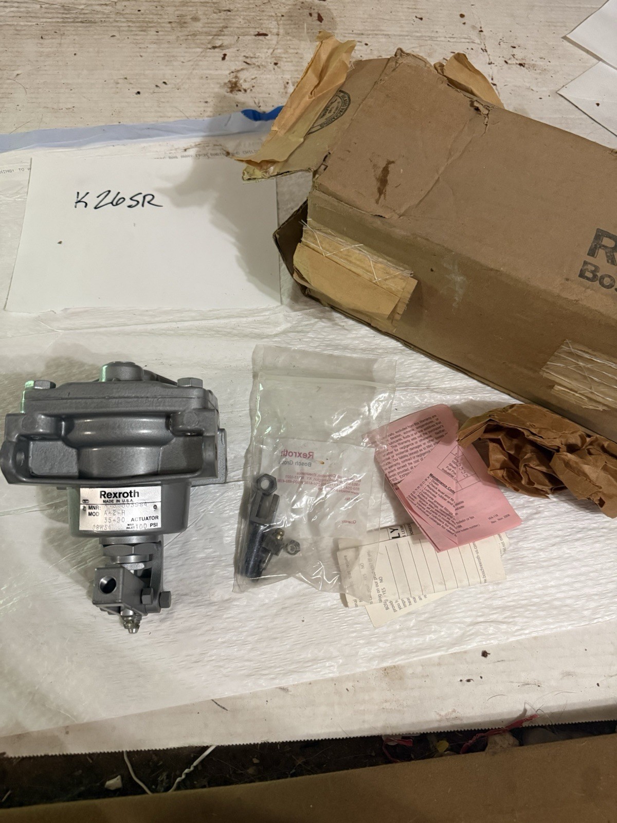rexroth R431003984 Pneumatic Actuator Model A-2-H 35-90 New In Box