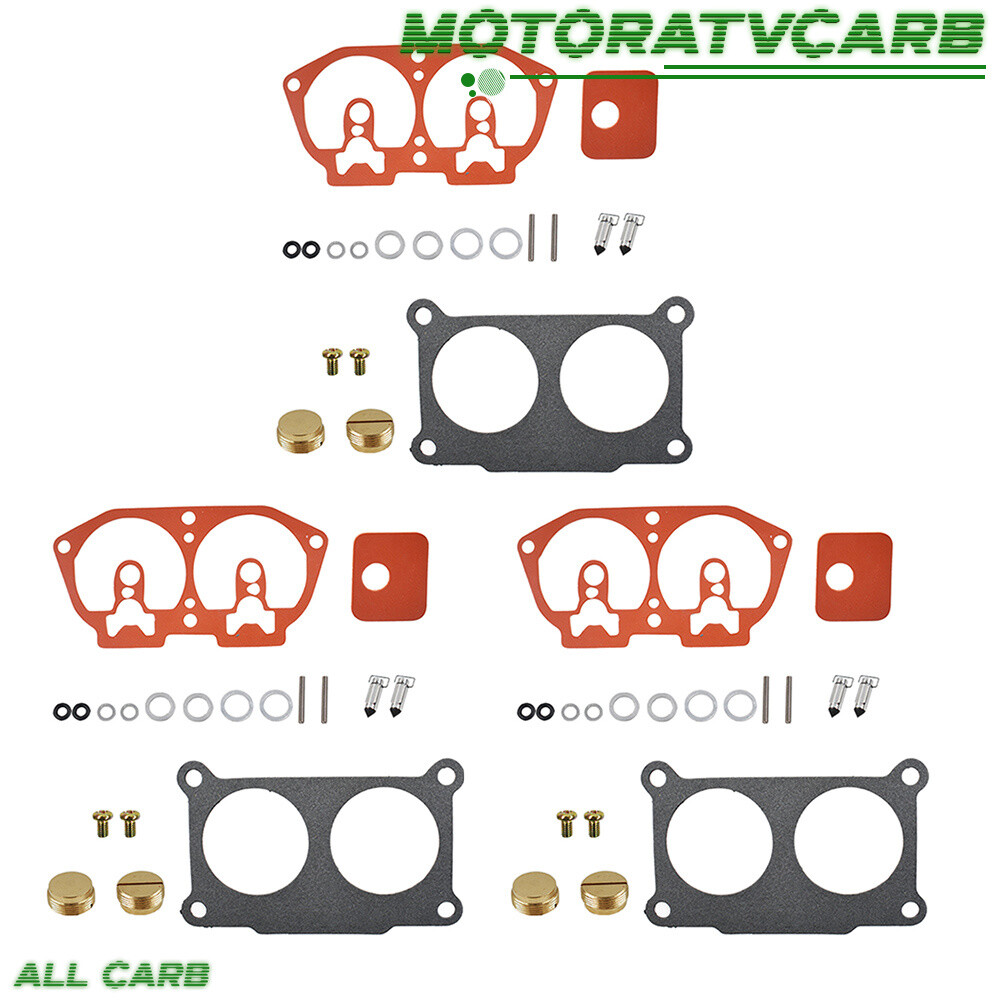 ALL-CARB 3 Pcs Carburetor Rebuild Kit For Yamaha 150 175 200 225 HP 86-95