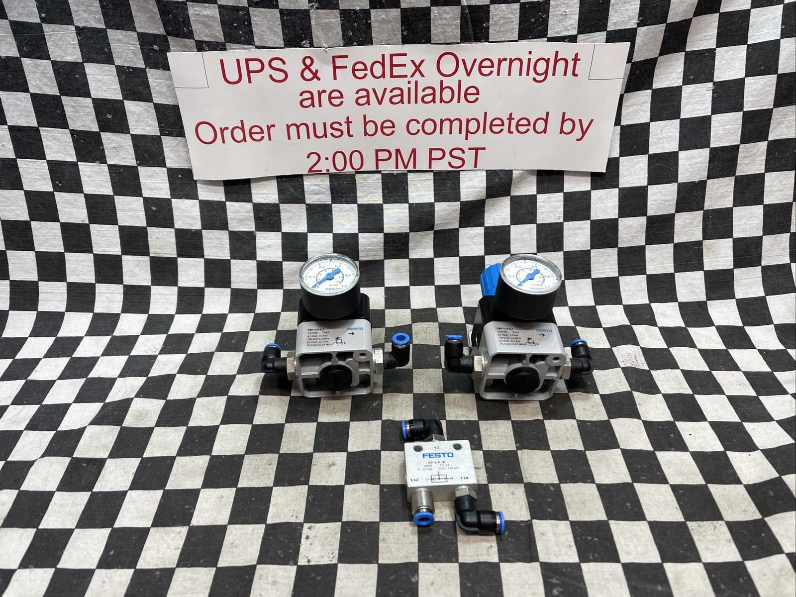 FESTO Regulator OS-1/8-B, LRP-1/4-0,7, 6681, 159500 LOT OF 3 SHIPSAMEDAY#1229V27