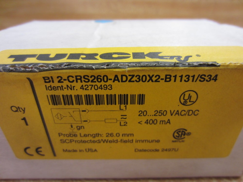 Turck BI2-CRS260-ADZ30X2-B1131/S34 Position Sensor 4270493