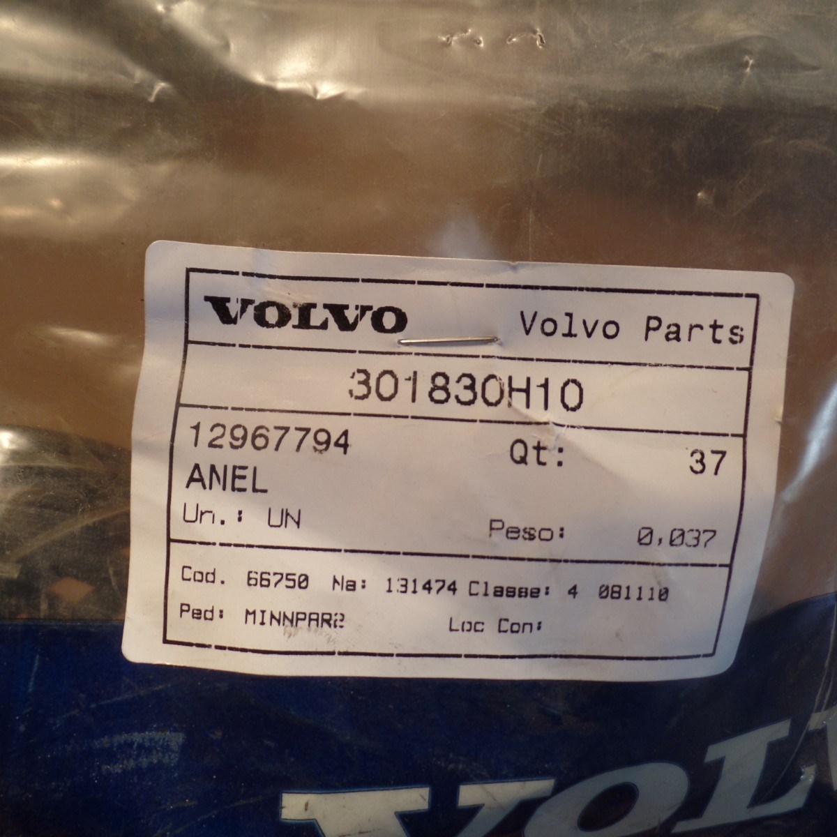 VOLVO SPECIALTY RETAINING CLIP SNAP RING SEAL 12967794, 12 967 794, 301830H10