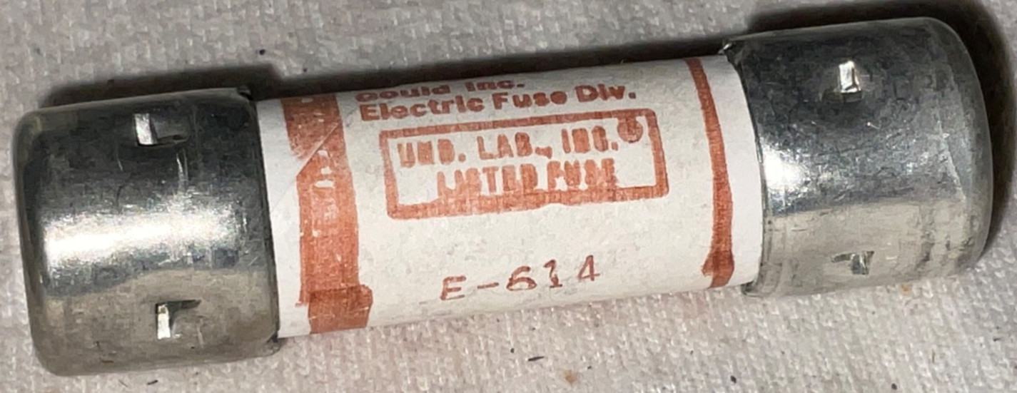 LOT OF 4 GOULD SHAWMUT OT6 6A ONE-TIME FUSES NEW OLD STOCK!