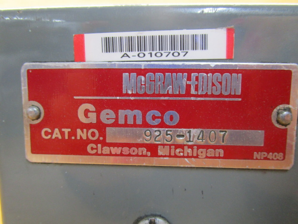 McGraw-Edison 925-1407 Pressure Transducer 9251407