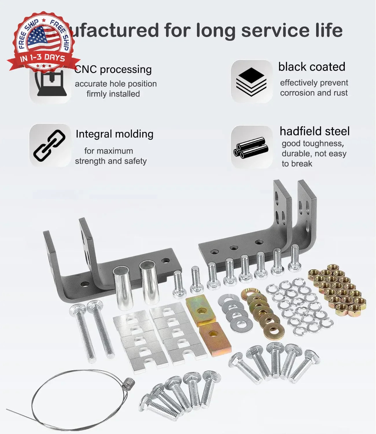 Universal 5th Wheel Installation Kit for Full-Size Trucks – Compatible with Rees