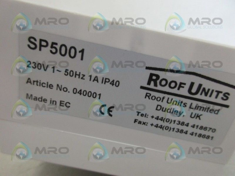 ROOF UNITS SP5001 SPEED CONTROLLER NSMP