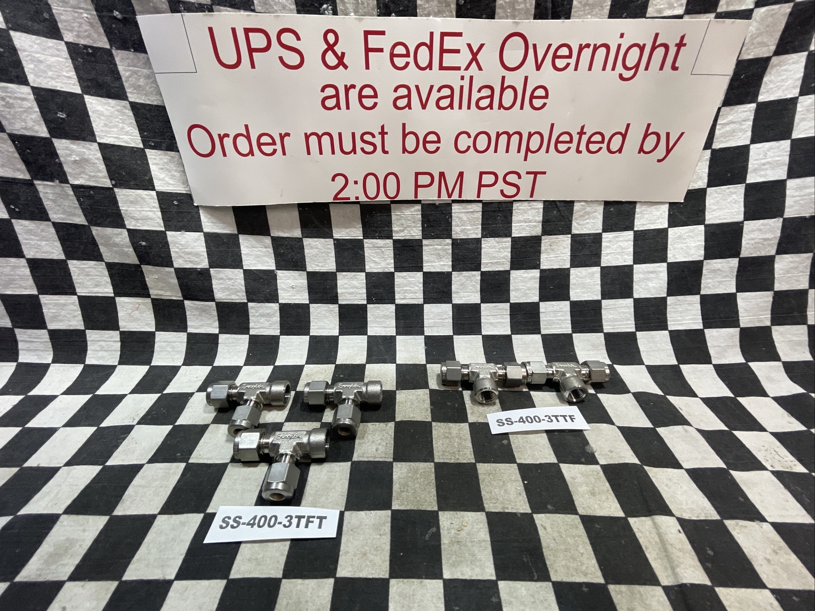 SWAGELOK SS-400-3TFT & SS-400-3TTF Female Run Tee 1/4″X1/8″FNPT, LOT OF 5#121W18