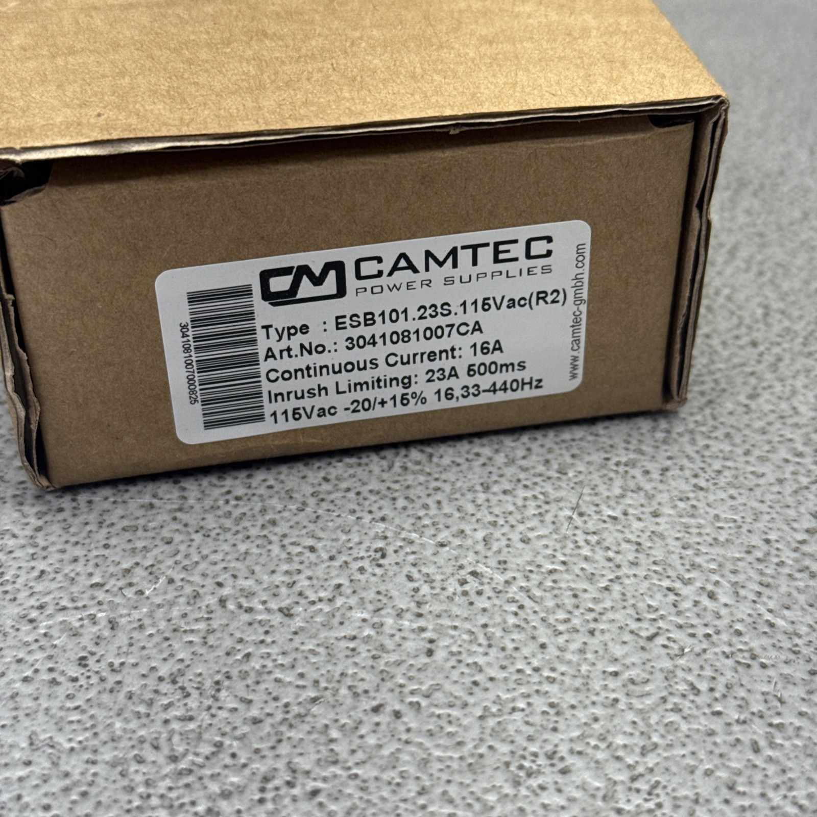 Camtec ESB101.23S.115Vac Inrush Current Limiter