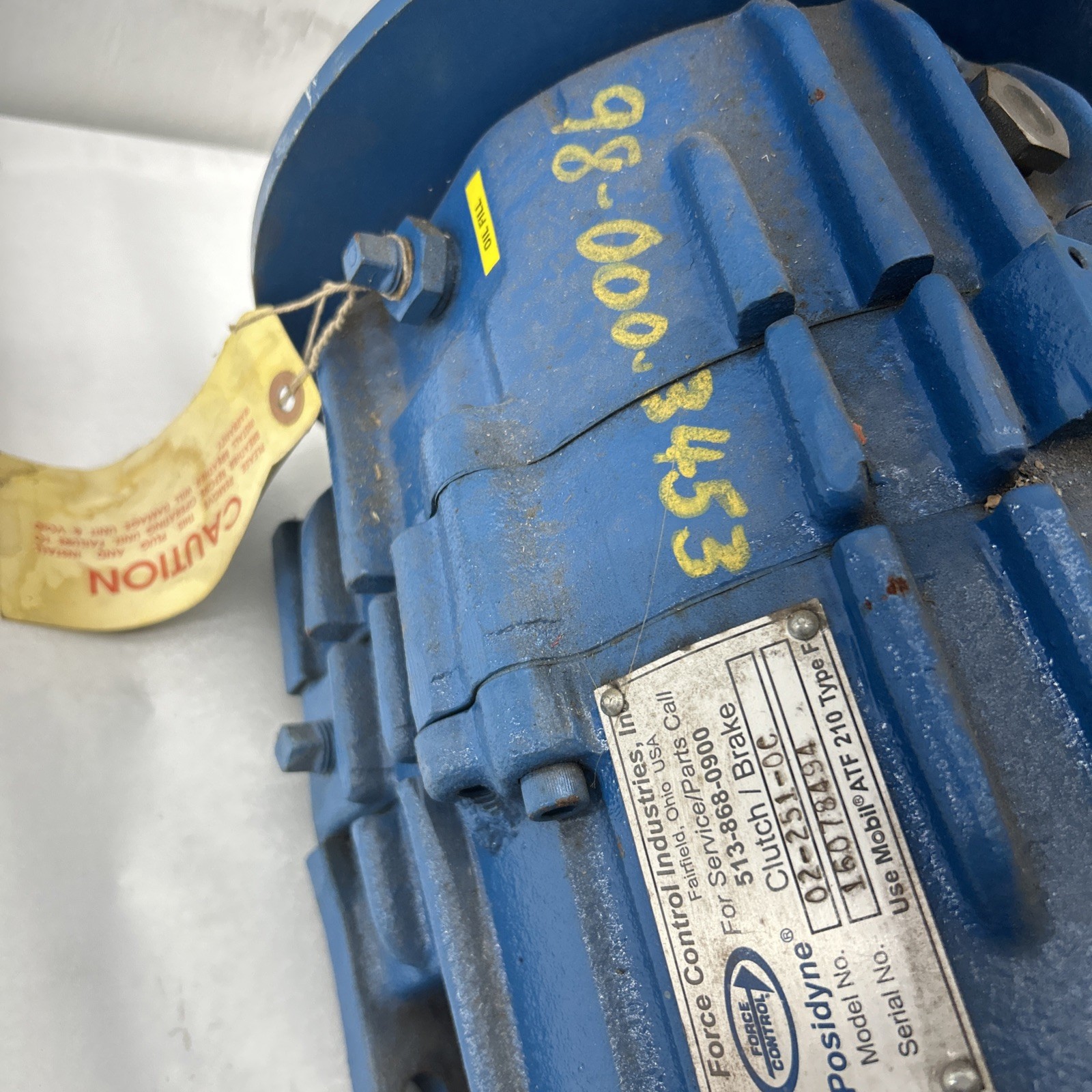 Posidyne Force Control Industries. 02-251-0c. Clutch/ Brake 1.125” Shaft New