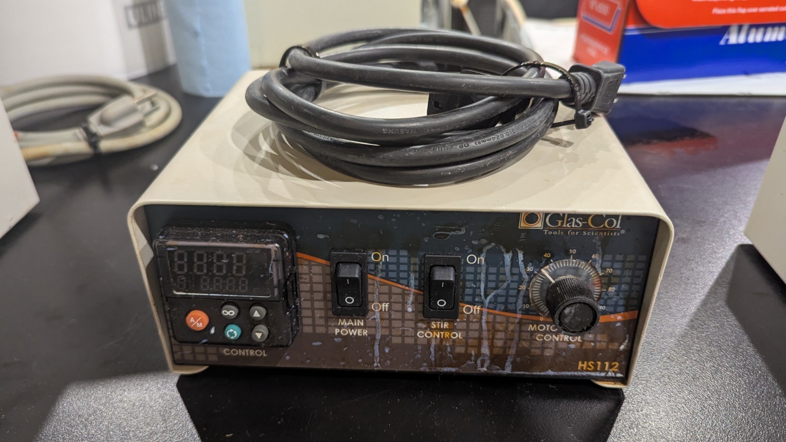 Glas-Col Digital Temperature and Stir Controller 104A HS112 USED