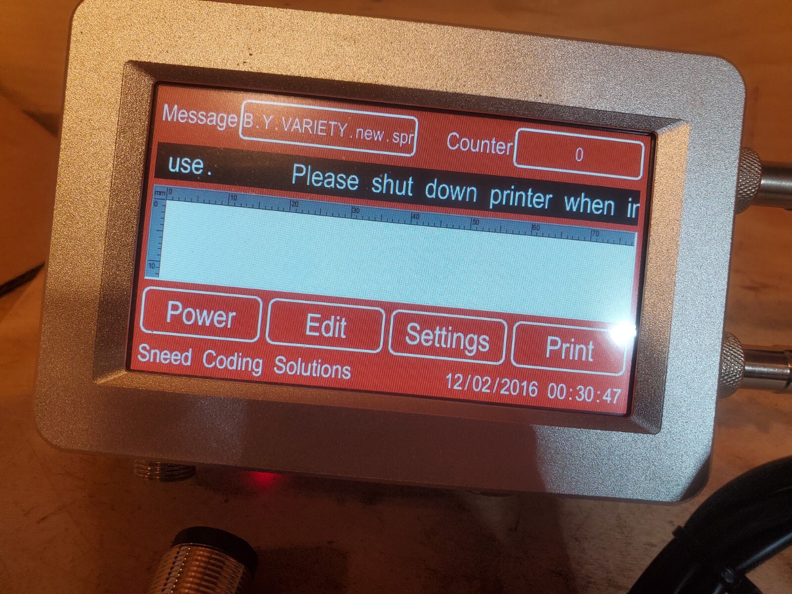 Sneed Meenjet TW-83400 GL-S18NO HB-160802 Print head Controller