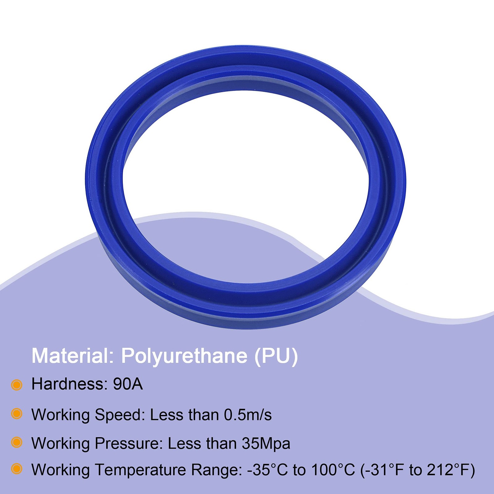 MECCANIXITY UN Radial Shaft Seal 40mm ID x 50mm OD x 6mm 40x50x6mm, Blue