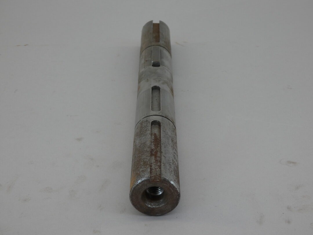 Drive Shaft 1-3/8″ OD x 12-1/8″ x 5/16″ Partially Keyed Two Tapped Ends Steel