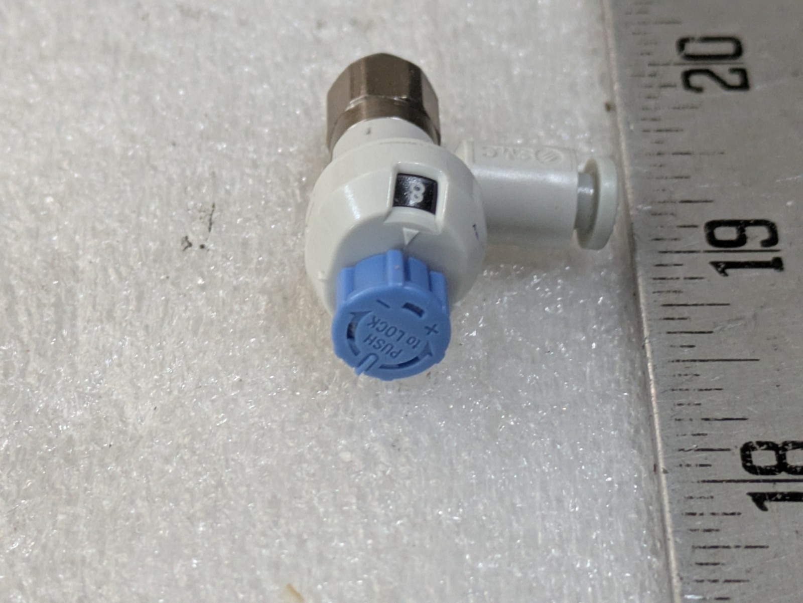 SMC AS1211F Speed Controller Elbow 5/32 M5 Metered-In Pneumatic Flow Valve OEM