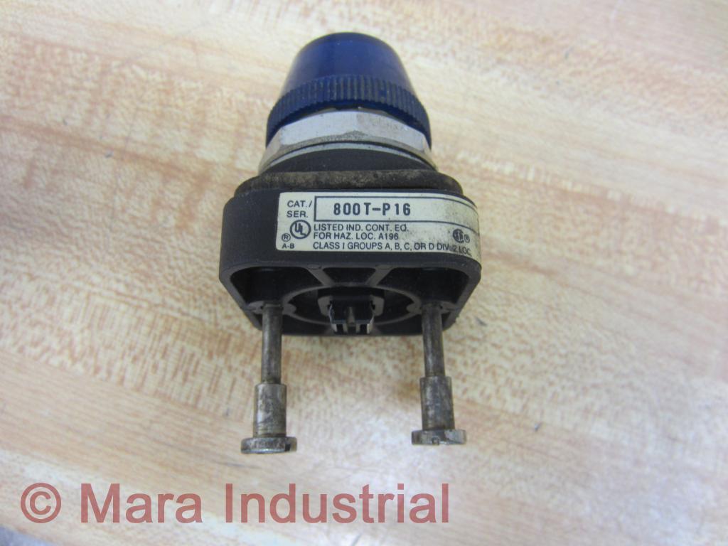 Allen Bradley 800T-P16B Blue Pilot Light 800T-P16 Series T