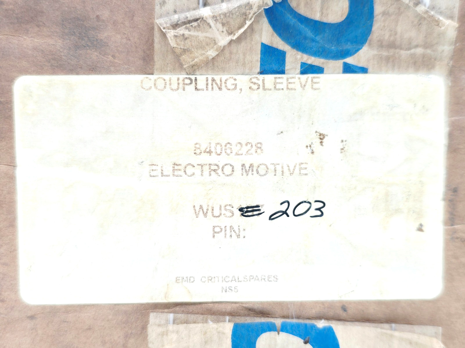EMD 8406228 SLEEVE COUPLING ELECTRO MOTIVE