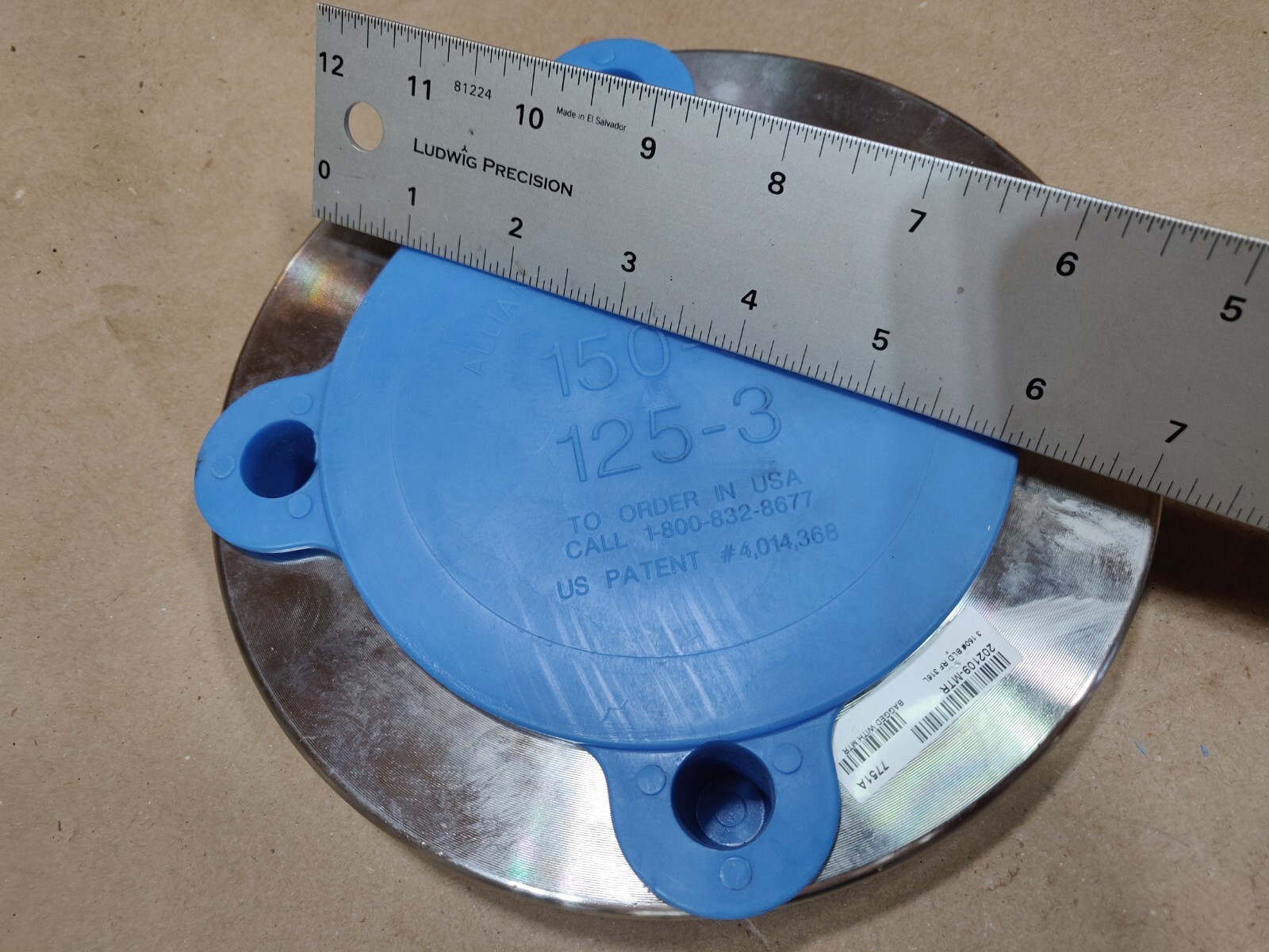 Kerkau USA, Blind Flange, 316 Stainless Steel, 3″, 150# 7751A, Free Shipping