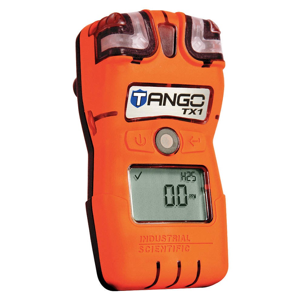 INDUSTRIAL SCIENTIFIC TX1-2 Single Gas Detector,H2S,0-200ppm,Orange 46C109