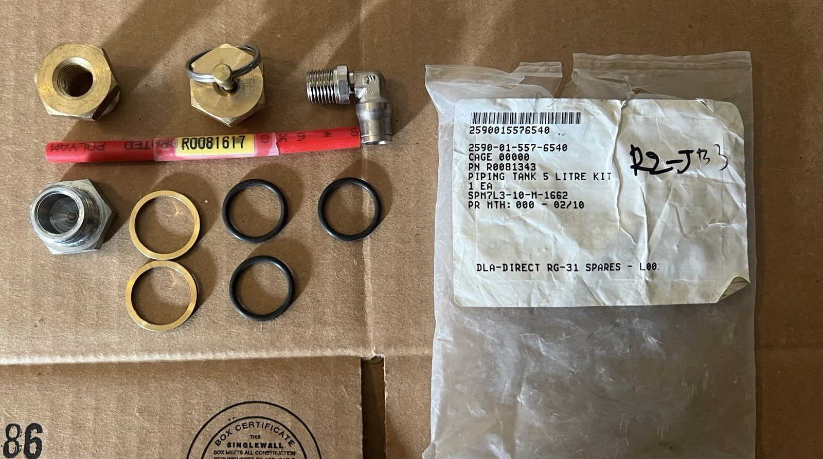 Tank Piping Kit NSN 2590-01-557-6540 PN R0081343