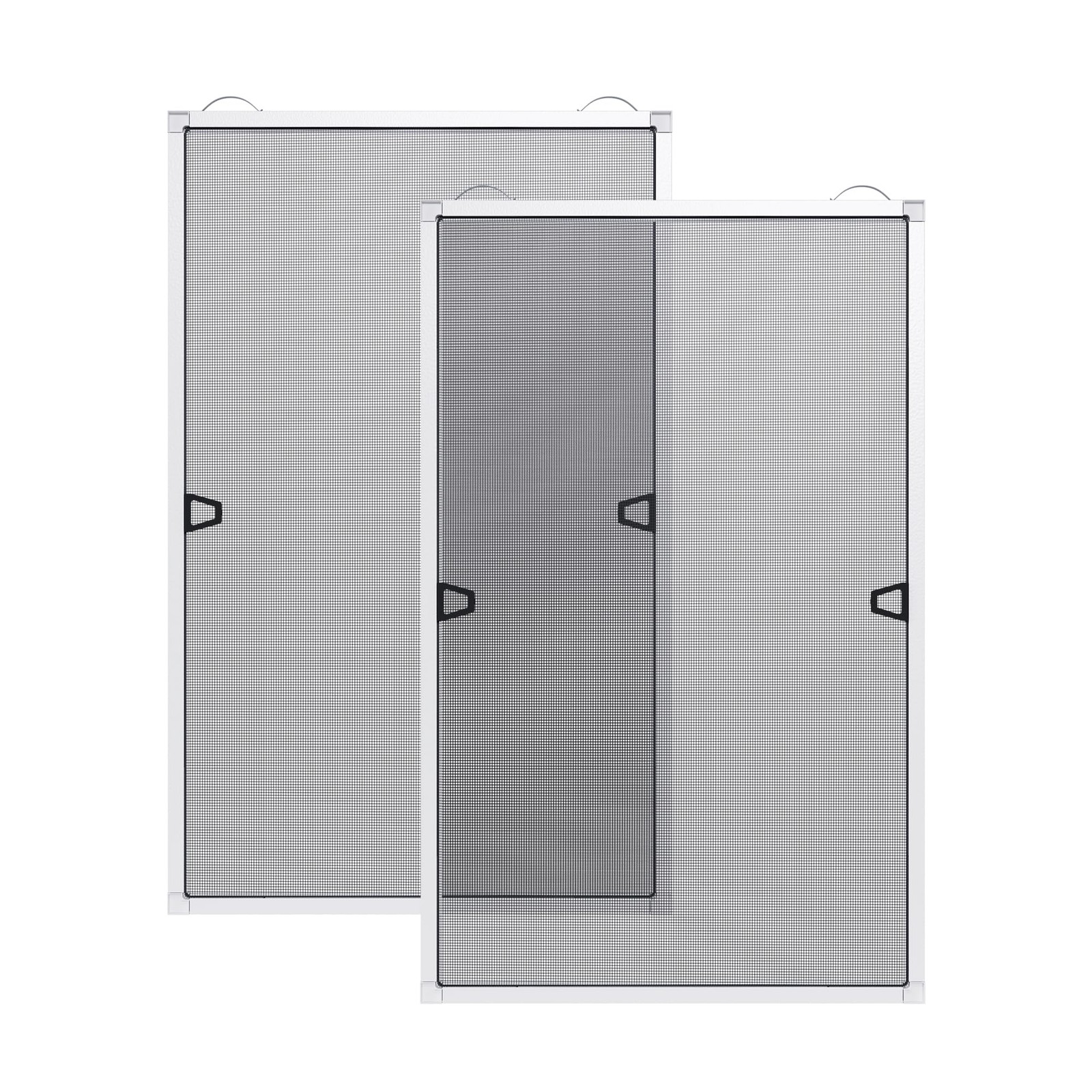 Paramondo 2 Sets DIY Window Screen Frame Kit, Easy White – 46″ Lx 46″W