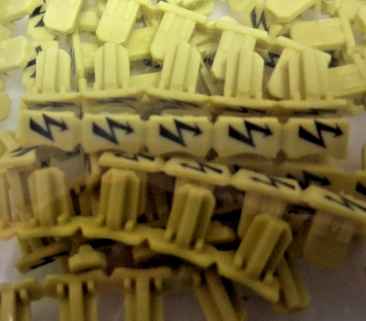 Wago 2004-115 Terminal Block Marker – Lot of 75