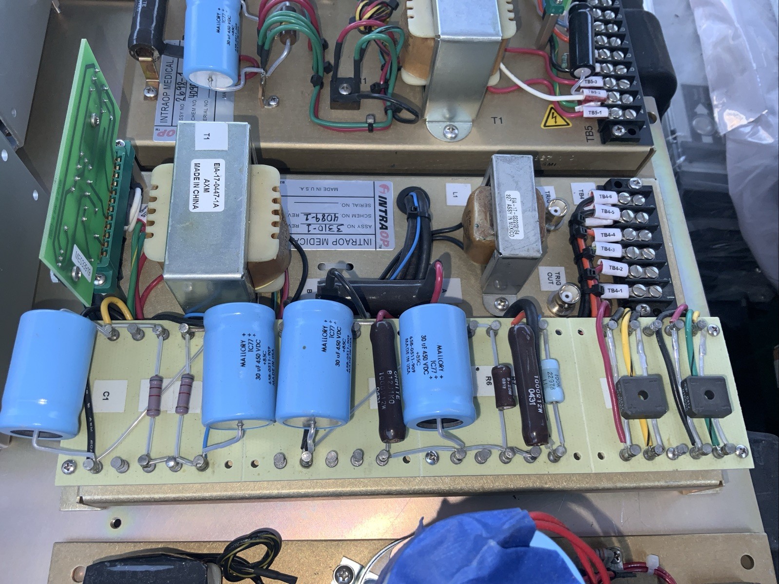 Mixed Lot INTRAOP / ACCURAY POWER SUPPLY, Untested, For Parts ONLY