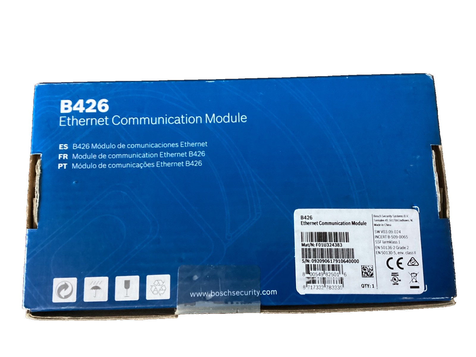 BOSCH B426, ETHERNET COMMUNICATION MODULE